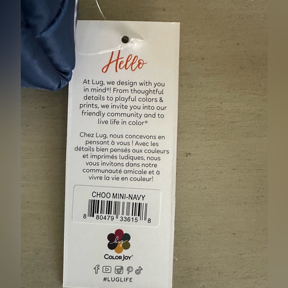 NWT Lug Choo Choo Mini Pill Case / Pouch in Navy - Picture 7 of 8